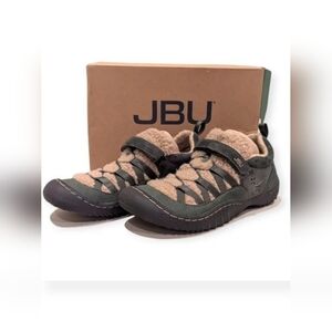 JBU Olive Green Trail Shoes 7.5M Women's Comfort Fit B1MIE09